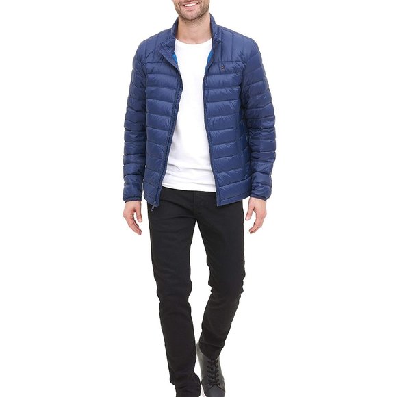 NWT Tommy Hilfiger Mens Down Puffer Jacket Coat Size XL Deep Navy $175 i305 - Picture 1 of 3